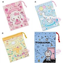 ♥小花花日本精品♥Hello Kitty 大耳狗 布丁狗 哆啦A夢 日本製 牙刷牙杯專用束口袋 純棉縮口袋 收納袋~3