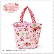 小花花日本精品♥ Hello Kitty Strawberry Shortcake 迷你提袋 草莓甜心 42141006