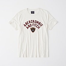 【A&F男生館】☆【Abercrombie&Fitch徽章刺繡短袖T恤】☆【AF008C2】(S-M)