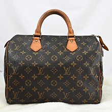 【茱麗葉精品】二手精品【8成新】 Louis Vuitton M41526 Speedy 30 經典花紋手提包