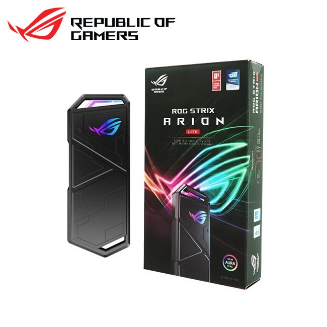 ASUS 華碩 ROG Strix Arion lite Type-C M.2 硬碟外接盒(ASUS-ESD-S1CL)