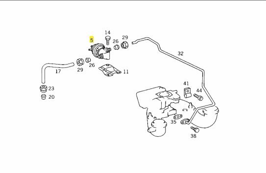 BENZ R129 SL M104 1993- EGR 廢氣閥 (2管 USA) 0021401360