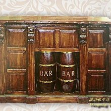 【設計私生活】馬丁尼復古松木實木酒桶吧台桌(免運費)E系列256