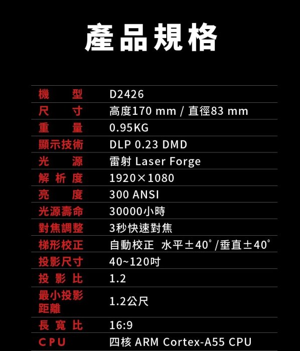 可議價！現貨贈收納包 原廠保固【NEBULA】Capsule 3 Laser 可樂罐無線雷射投影機