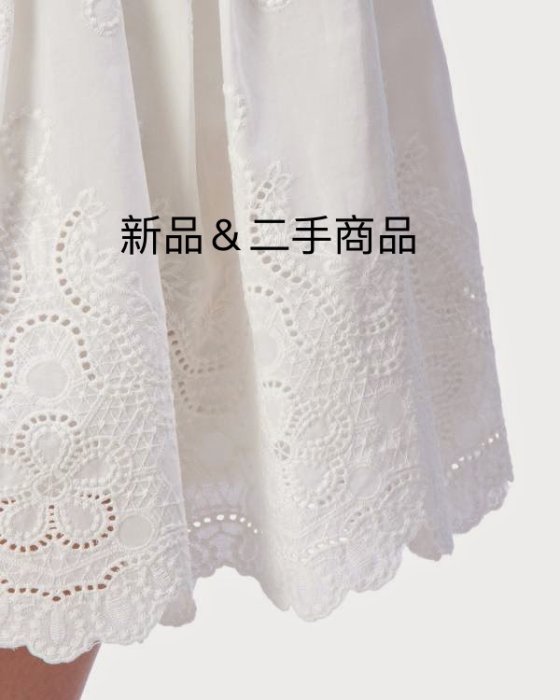 lizlisa LIZ LISA甜美細肩帶刺繡蕾絲洋裝連身裙連衣裙日本LIZ日系白色  全新 無袖洋裝細肩帶洋裝