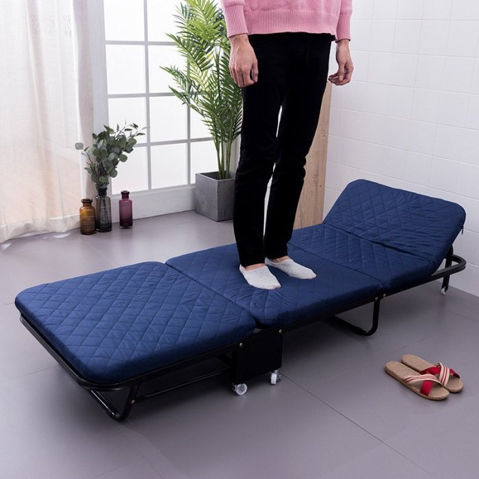 熱賣 歐潤哲三折便攜折疊床加厚折疊海綿床簡易陪護床移動式單人午休床