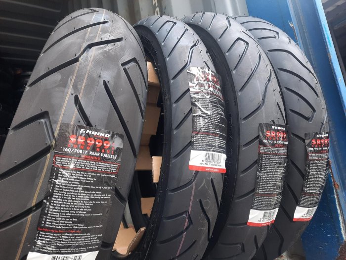 (輪胎王)日本SHINKO SR999 130/90B16 REINF 73H TL 130/90-16 MT90-16 哈雷專用荷重胎