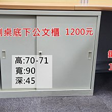 【漢興二手+新品OA辦公家具】  特製桌下(側桌下)公文櫃  也可以兩個相疊