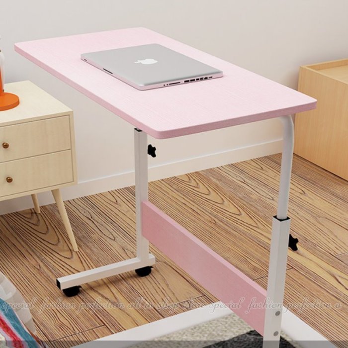 (限宅)曼斯菲爾 電腦桌 80x40cm 升降電腦桌 書桌 可移動 懶人桌 床邊桌【AM165】 久林批發