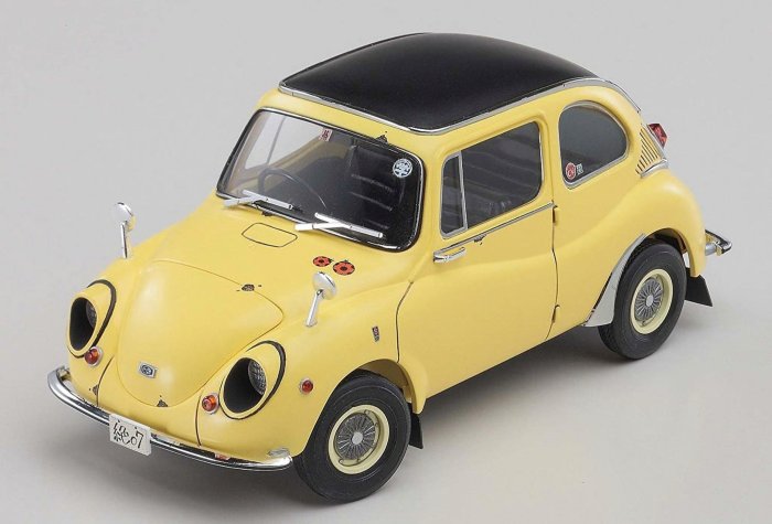 Hasegawa SP381 1/24 Zessyaka! Subaru 360 Deluxe 含人形立牌/ 場景底紙