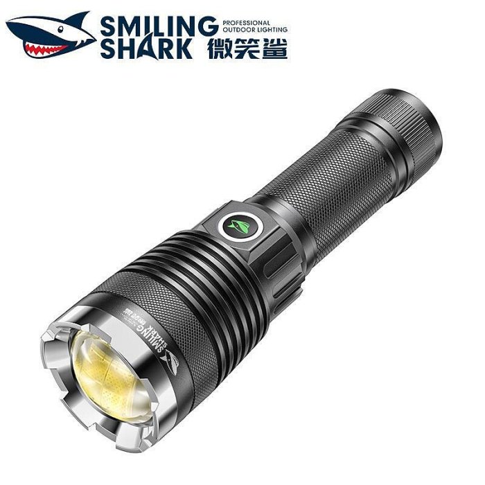 微笑鯊 SD0521 XHP360 Led手電筒超強光手電筒26650 USB變-來可家居