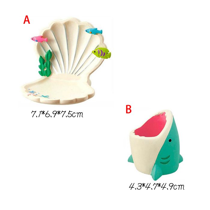 現貨 貝殼座鯊魚筆筒zakka微景觀擺飾拍攝道具 ▣FunQuick