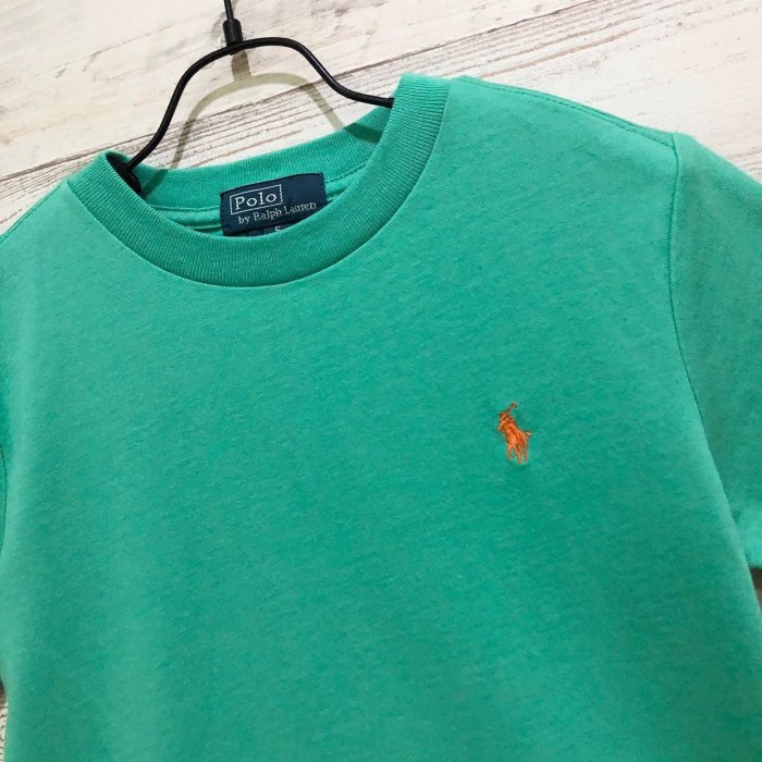 Maple麋鹿小舖 美國購買 童裝品牌POLO RALPH LAUREN 男童綠色LOGO短T ＊ ( 現貨5號 )