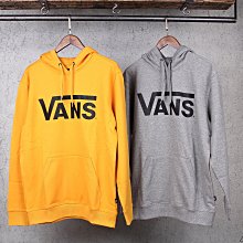 【HYDRA】Vans Classic Pullover Hoodie 基本Logo 刷毛 帽T 灰 黃【VNS05】