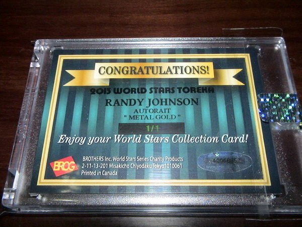 2013 World Stars Toreka Edition Randy Johnson 簽名卡(1/1) one of one