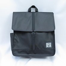 Herschel 後背包 1099800001 City Mid 防潑水版 復古 磁扣 極致黑【iSport愛運動】