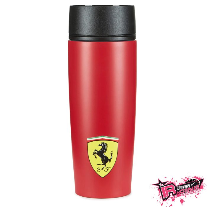 ♚賽車手的試衣間♚ Scuderia Ferrari Matte Thermal Mug 保溫杯 不鏽鋼 髮絲紋