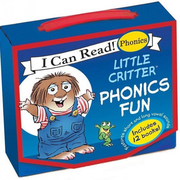 ＊小貝比的家＊ICR: LITTER CRITTER PHONICS FUN /內含12本小書(自然發音教材)3~6歲