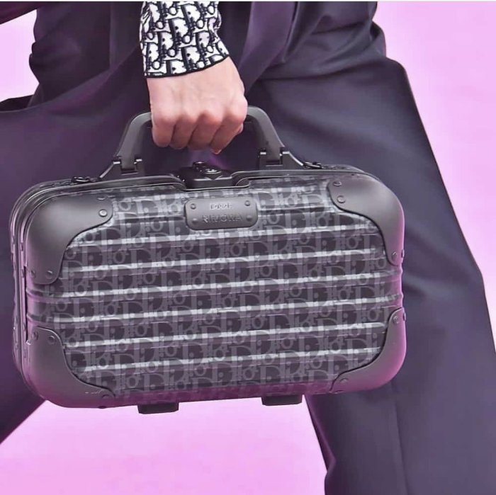 Dior + RIMOWA 聯名限定版肩背包 粉紅