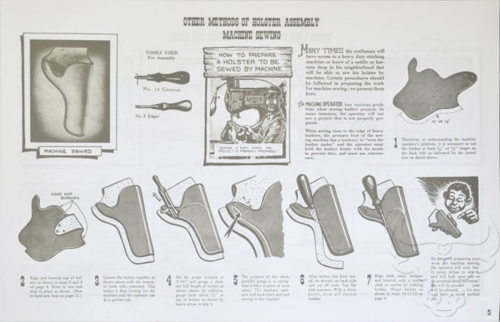 ☆ 匠心 手工皮雕 ☆ How To Make Holsters 唐草書-槍套系列 (MA018) /皮革 書 手縫 唐