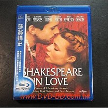 [藍光BD] - 莎翁情史 Shakespeare in Love ( 得利環球 )