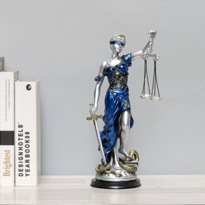 希臘神話人物正義女神忒彌斯雕像公平公正司法女神律師~特價#促銷 #現貨