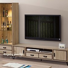【設計私生活】歐康納8尺白橡木L型電視櫃、高低櫃(免運費)A系列112A