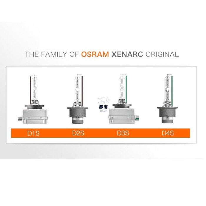 現貨 德國????歐司朗OSRAM保固四年D1S D2S D3S D4S D4R D8S HID燈管氙氣燈泡OSRAM
