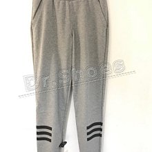 【Dr.Shoes 】Adidas Neo 3S Track Pants 男裝 灰 黑線條 運動休閒 長褲 DU2383