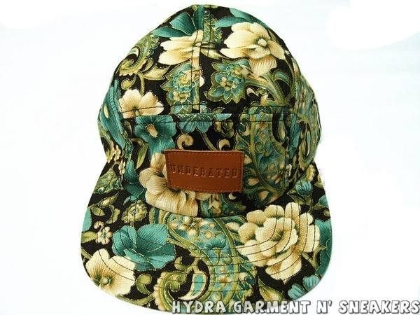 【HYDRA】英國 UNDERATED 印花 五片帽 五分割 復古 印花 花卉 RENAISSANCE FLORAL Camp Cap