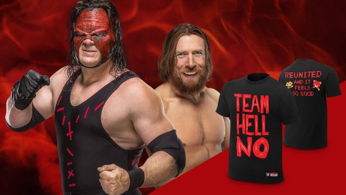 [美國瘋潮]正版WWE Daniel Bryan & Kane Team Hell No Tee 火紅經典雙打組衣服特價