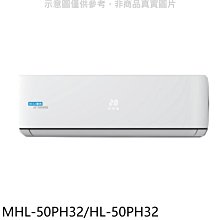 《可議價》海力【MHL-50PH32/HL-50PH32】變頻冷暖分離式冷氣