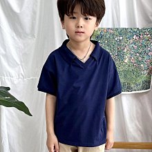 S~XXL ♥上衣(NAVY) POM-2 24夏季 POM240429-039『韓爸有衣正韓國童裝』~預購