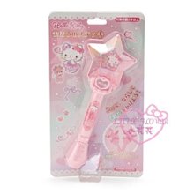 ♥小花花日本精品♥Hello Kitty 星星造型聲光魔法棒玩具~3