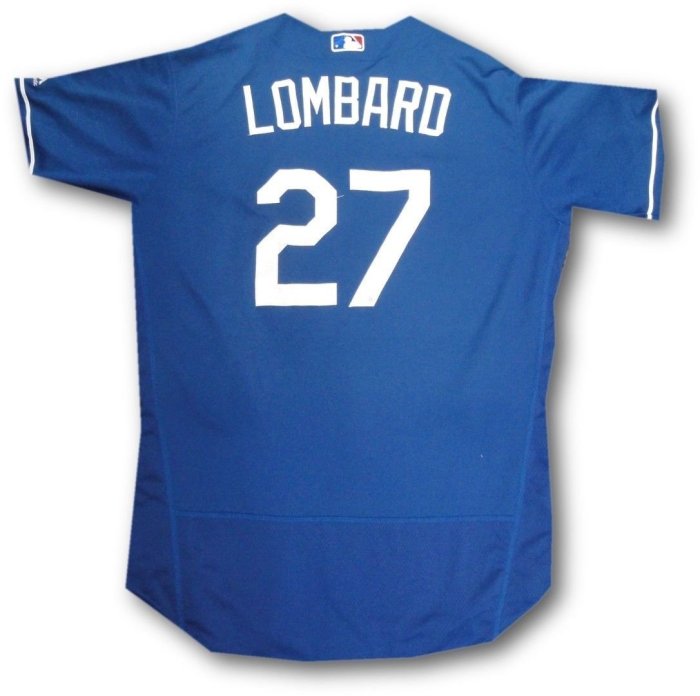 2016 MLB DODGERS #27 LOMBARD GAME ISSUED ST AZ JERSEY SZ 48