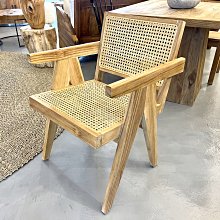 柚木扶手餐椅 滕+柚木 - Andora Dining Chair