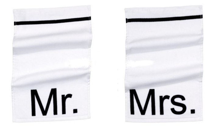 【小麼雜貨】H&M home北歐風 英文字母Mr. Mrs洗臉毛巾 童巾 擦手巾 裝飾巾(現貨)C002(9)Mrs下