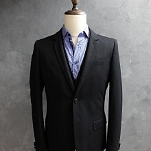 CA 香港品牌 AT TWENTY 黑色條紋 合身版 休閒西裝外套 48號 一元起標無底價R139
