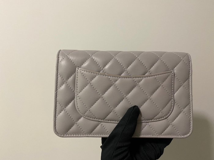 CHANEL 灰色金球WALLET ON CHAIN $1xxxxx