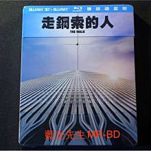 [藍光先生BD] 走鋼索的人 The Walk 3D + 2D 雙碟鐵盒版 ( 得利公司貨 )