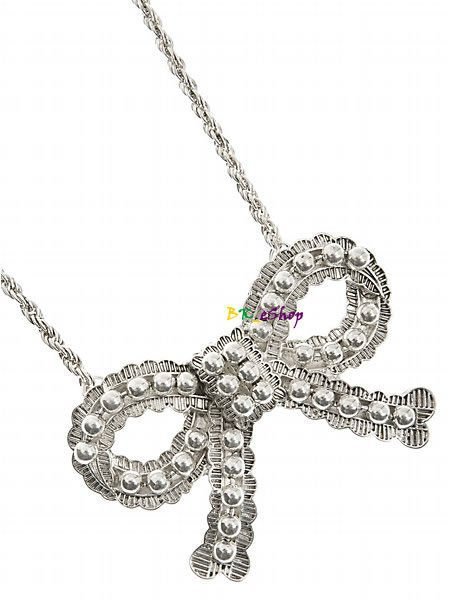 【美衣大鋪】☆ GUESS 正品☆Large Bow Studded Necklace 蝴蝶結造型項鍊