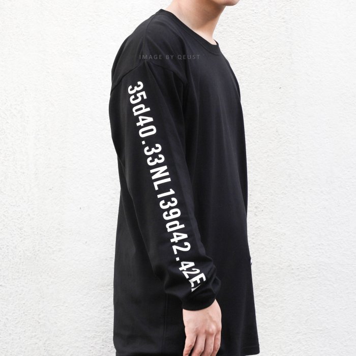 QUEST】WTAPS 18AW INGREDIENTS LS TEE 隱藏版滿版文字長T 大學T 黑色