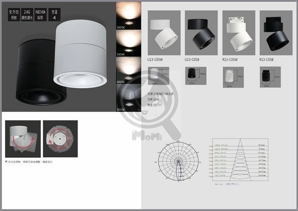 復古工業吸頂燈壁燈北歐loft吊燈☀MoMi高亮度LED台灣製☀MR16 E27 5W/7W/9W/10W  可改軌道燈