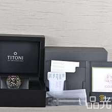 【品光數位】寄賣品 TITONI 瑞士梅花錶 83600 C-RA-256 600M 彩虹圈 42MM 鍛造碳潛水機械錶 #AX0416