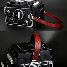 ＠佳鑫相機＠（全新品）Rolleiflex專用 真皮相機手腕帶(酒紅) 剪刀腳 祿萊 Rollei 雙眼2.8、3.5相機