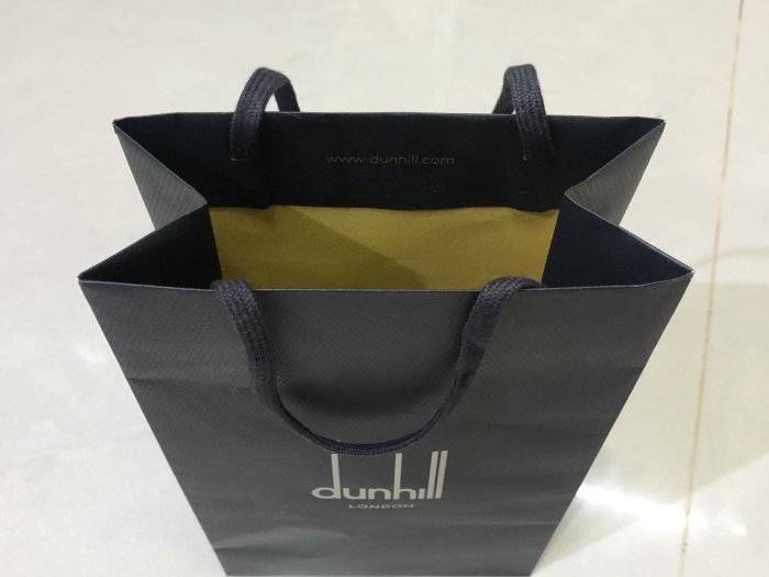 Dunhill 登喜路dunhill 紙袋提袋香水袋子名牌精品袋原廠帶回尺寸