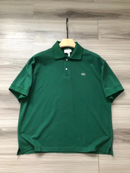 【風口潮流】Lacoste 經典小標LOGO 休閒短袖POLO衫 黑色 白色 綠色＊3色S~XL。B30707