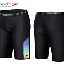 ~有氧小舖~2019 SPEEDO 運動及膝四角泳褲 HydroSense 黑X檸黃