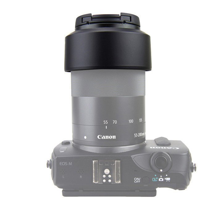 『BOSS』JJC Canon ET54B遮光罩EF-M 55-200mm IS STM  EOSM M2 M3 M10