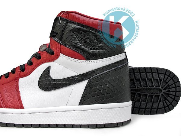 NIKE WMNS AIR JORDAN 1 OG SATIN SNAKE 女鞋男段紅白黑蛇紋CD0461-601